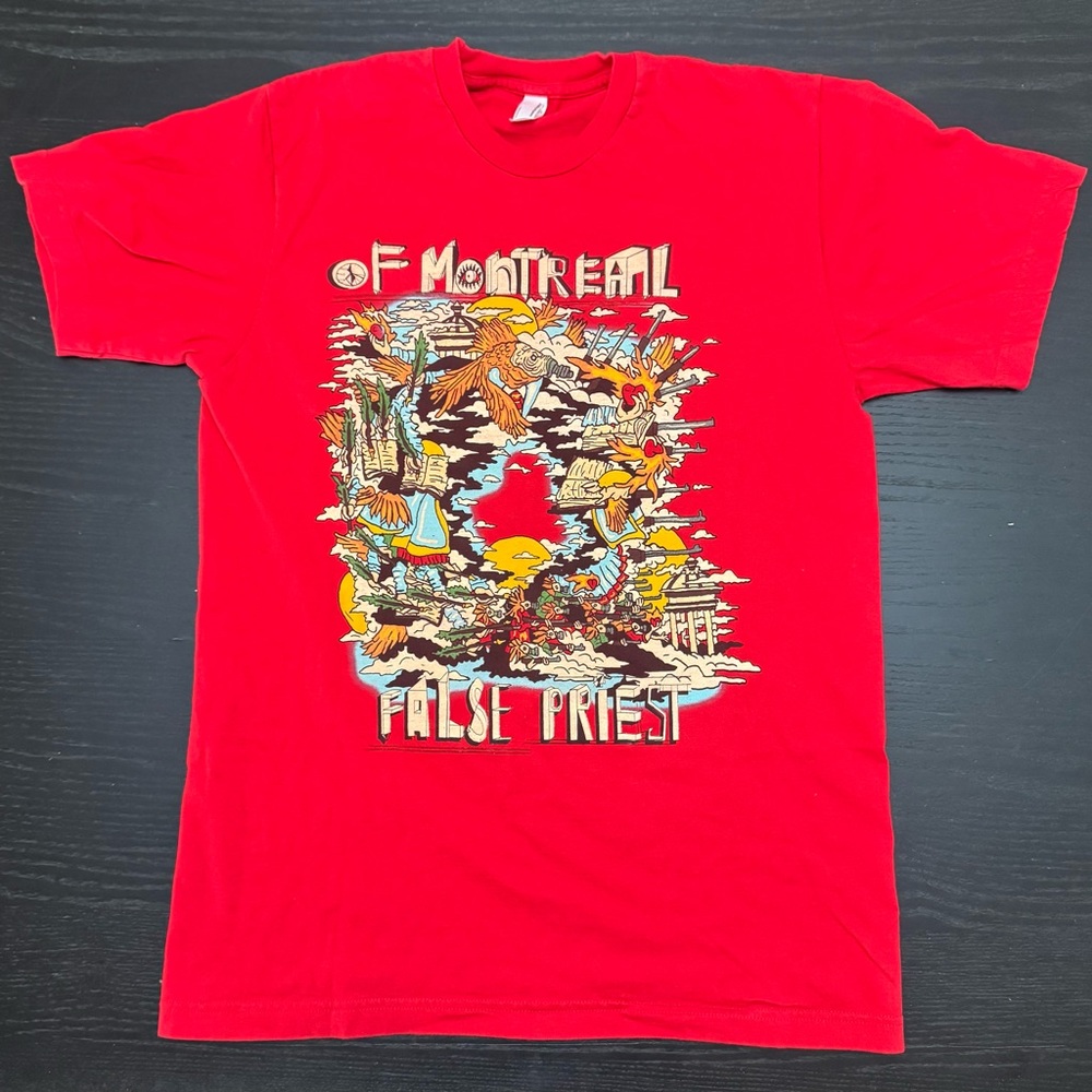 2011 OF MONTREAL Band Album Red Graphic T-Shirt